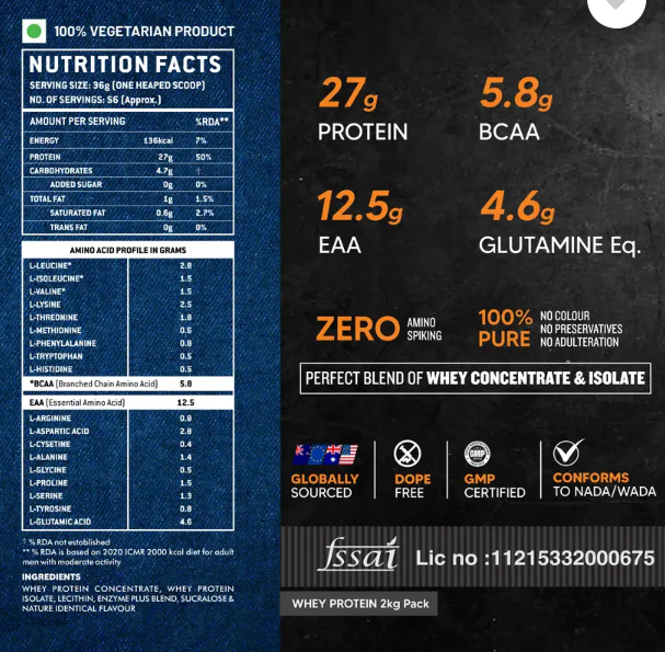AS IT IS ATOM WHEY PROTEIN