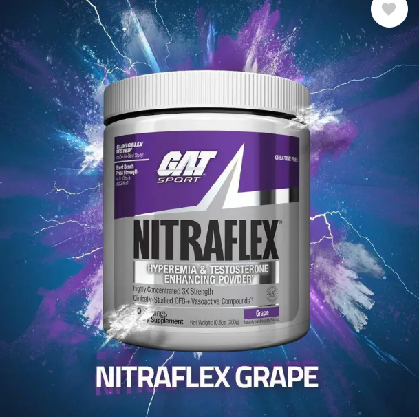 GAT Sports Nitraflex Pre-Workout – 30 Servings (Grape)