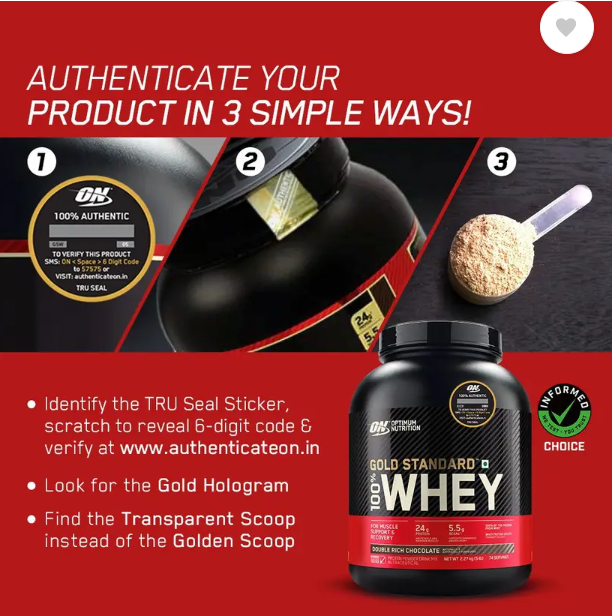 ON Gold Standard 100% Whey – Double Rich Chocolate (2.27 kg)