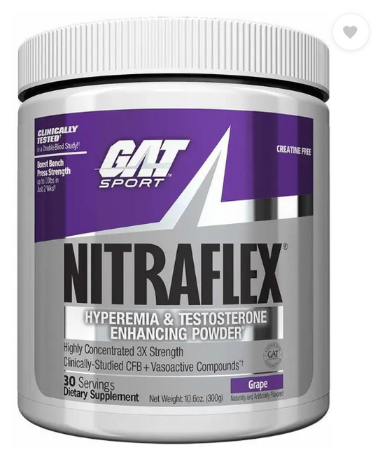 GAT Sports Nitraflex Pre-Workout – 30 Servings (Grape)