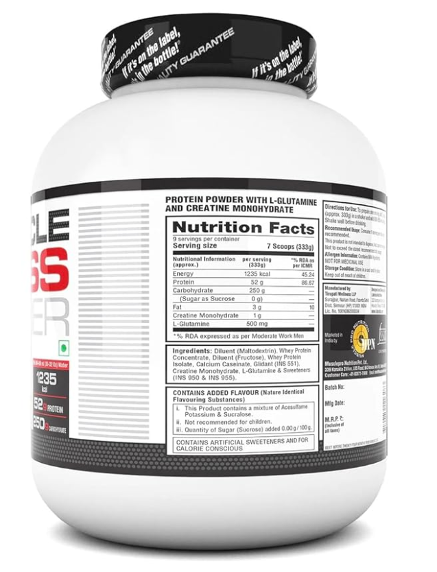 Labrada Muscle Mass Gainer – Chocolate (3/5kg)