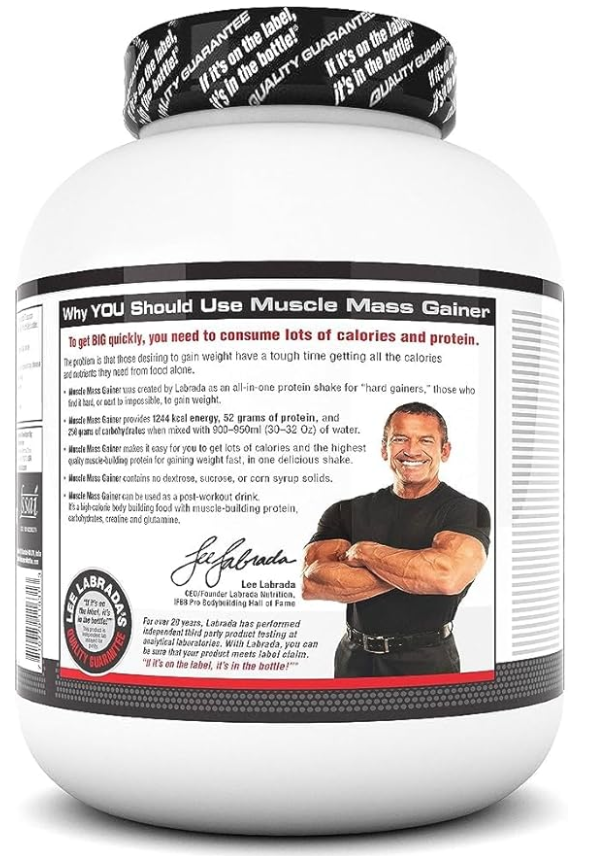 Labrada Muscle Mass Gainer – Chocolate (3/5kg)