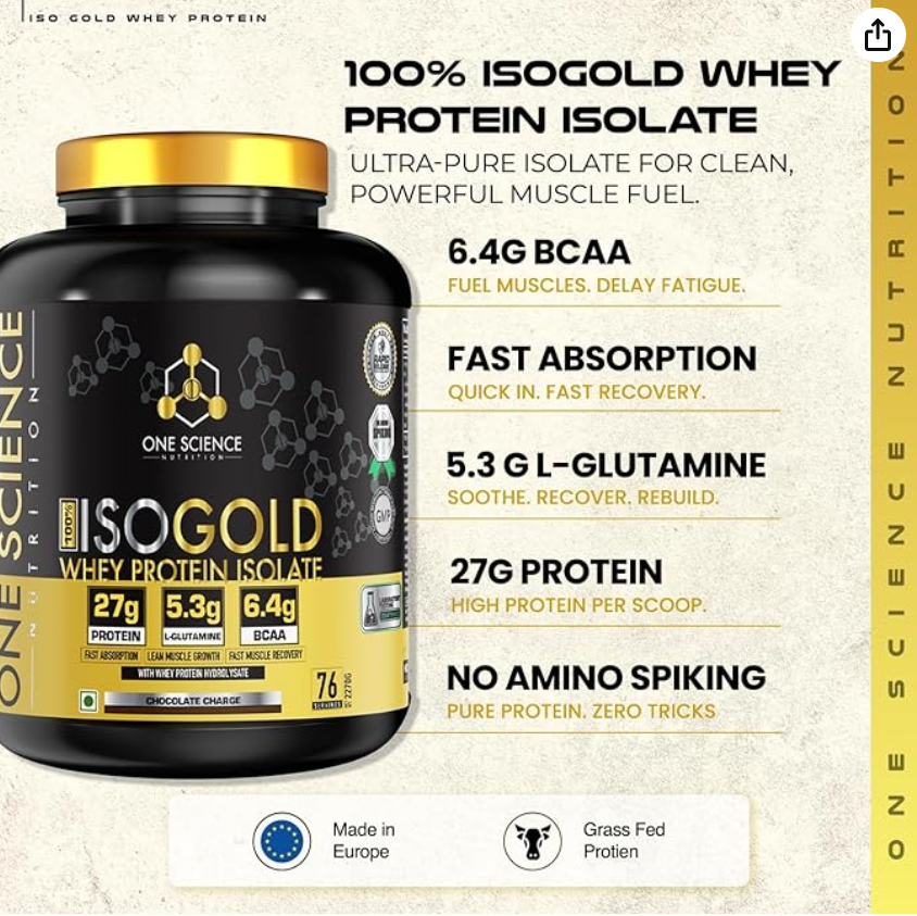 One Science Nutrition (OSN) 100% Iso Gold Whey Protein – Chocolate Charge (5 lbs)